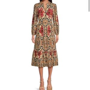 A Loves A Vintage Floral Midi Dress, XS, NWT